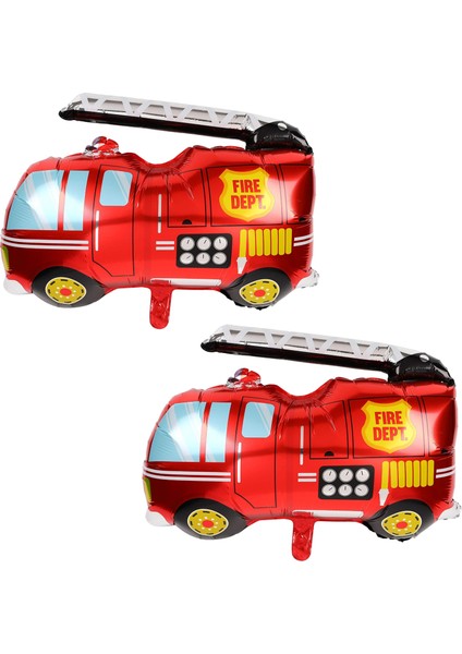 Mini Shap Itfaiye Arabası Şekilli Folyo Balon 2 Adet