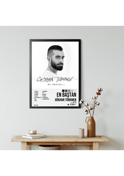 Gökhan Türkmen - En Baştan Albüm Spotify Çerçeveli Poster Tablo modelleri