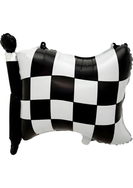 Formula Damalı Bayrak Folyo Balon 1 Adet