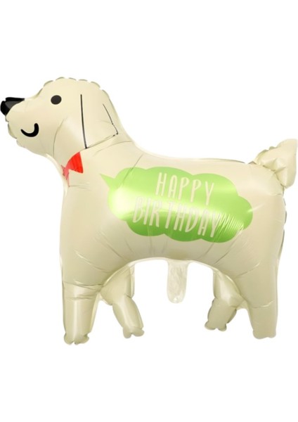 Sevimli Köpek Happy Birthday Folyo Balon 1 Adet