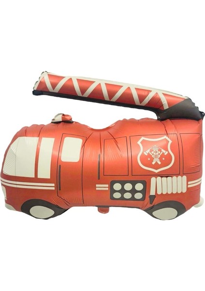 Retro Itfaiye Arabası Şekilli Folyo Balon 1 Adet