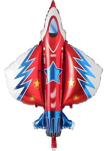 Savaş Uçağı Şekilli Folyo Balon 1 Adet