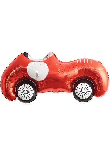 Kırmızı Yarış Arabası Şekilli Folyo Balon 1 Adet