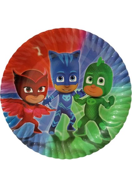 Doğum Günü Pjmaskeliler Tabak 8 Li Karton Tabak