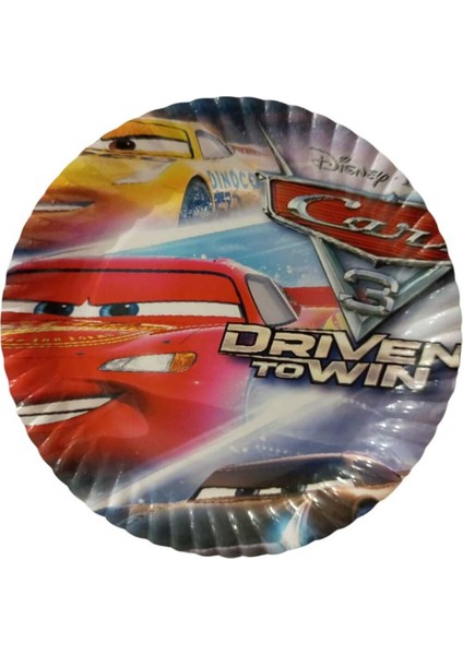 Doğum Günü Cars Tabak 8 Li Karton Tabak