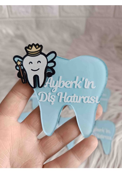 10 Adet Mavi Diş Pleksi Magnet Yenidoğan Doğum Günü Mevlüt Hediyelikleri