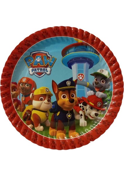 Doğum Günü Paw Patrol Tabak 16 Lı Karton Tabak