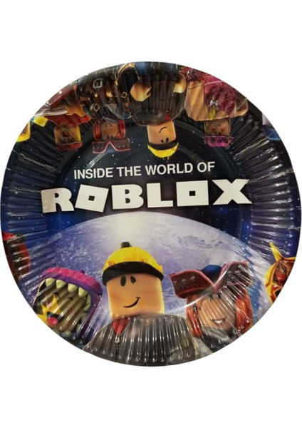 Doğum Günü Tabak Roblo x Tabak 16 Lı Karton Tabak