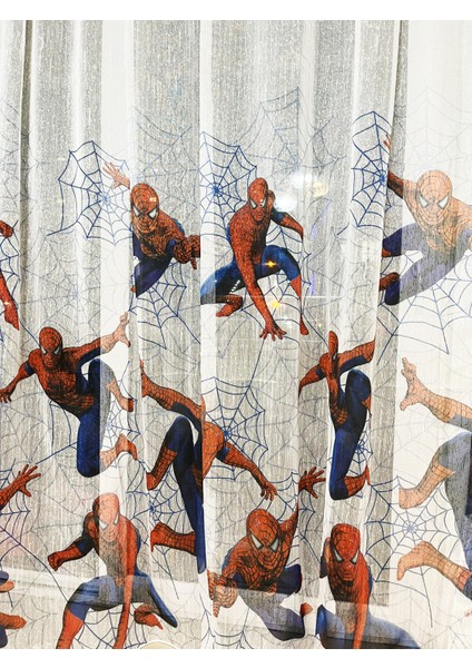 Spiderman - Örümcek Adam - Çocuk Odası Perdesi - Baskılı Tül