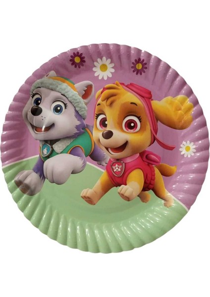 Doğum Günü Paw Patrol Lady Tabak 8 Li Karton Tabak