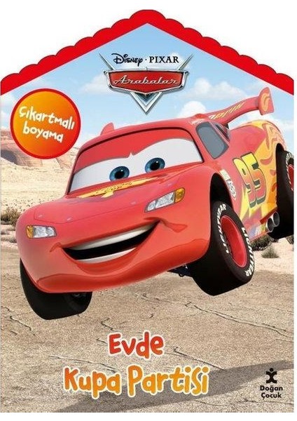 Disney Pixar Arabalar Evde Kupa Partisi Çıkartmalı Boyama Kitabı