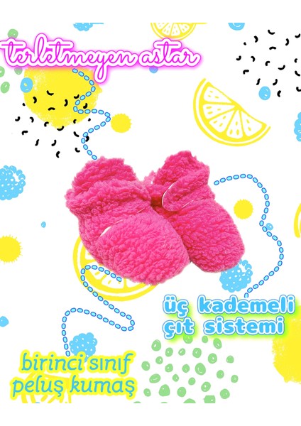 Bebek Pandufu, Kaydırmaz Taban, Terletmeyen Pamuk Astarlı, Ev Patiği modelleri