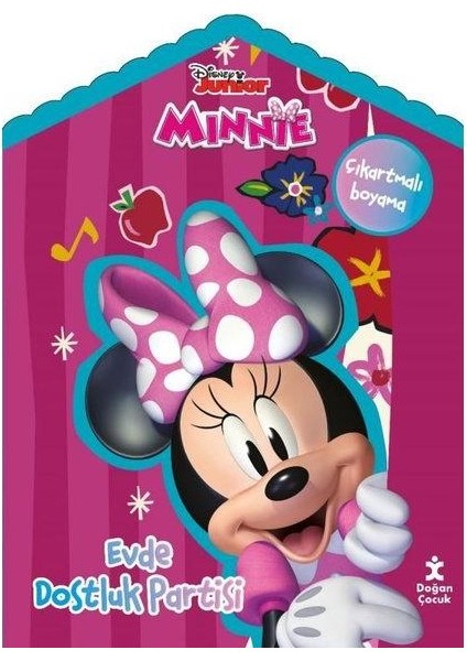 Disney Minnie Evde Çıkartmalı Boyama Kitabı