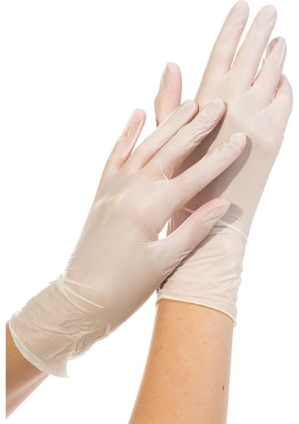 Latex Pudralı Eldiven - Tıbbi Medikal Muayene Lateks Eldiven 24"lü Paket - L Beden modelleri