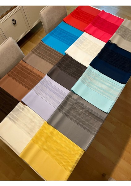 Dekoratif Dertsiz Tül Runner 40 x 140 cm modelleri