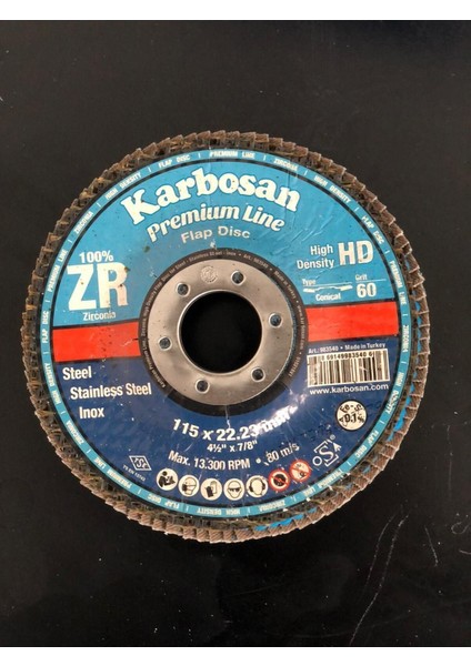 115MM Gold Premium Line Yüksek Yoğunluk Flap Disk Zr 60 983540