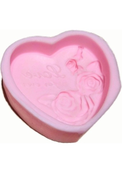 Güllü Kalp 7cm Silikon Kalıp K-184 fırsatları