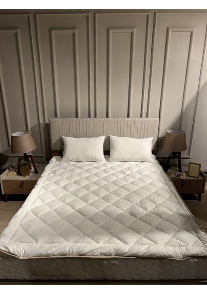 Çift Kişilik Yatak Pedi Saf Merinos Kuzu Yünü 160 x 200