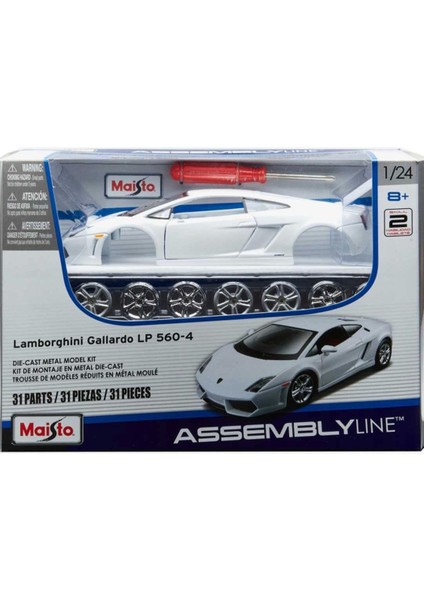 Maisto 1:24 Scale Assembly Line Model Araba Kiti Asorti