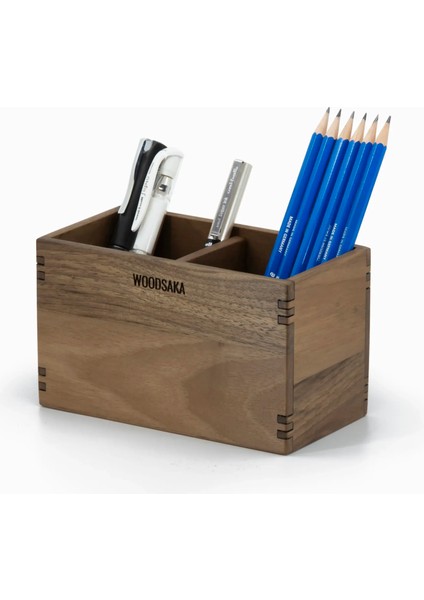 Reka Iki Bölümlü Ayarlanabilir Kalem Kutusu - Ceviz