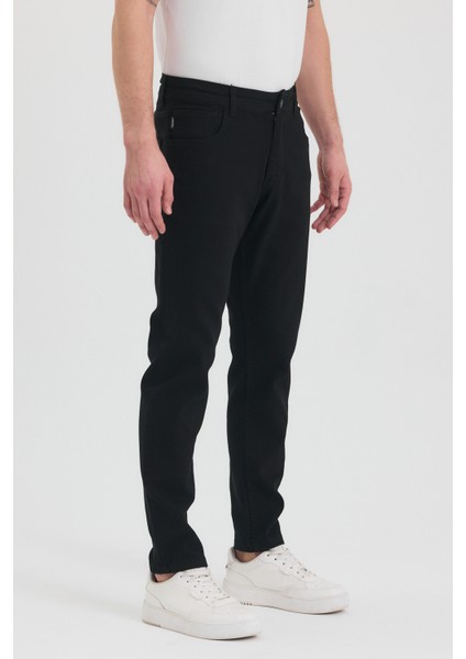 Theseason Erkek Siyah Slim Fit Jeans Kot Pantolon