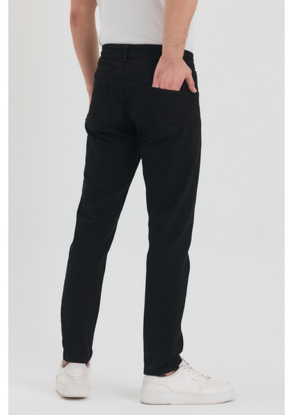 Theseason Erkek Siyah Slim Fit Jeans Kot Pantolon