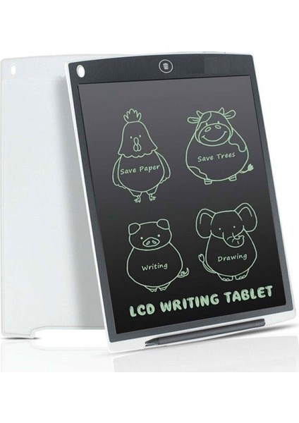 Grafik Dijital Kalemli Çizim Yazı Tahtası Not Yazma Eğitim Tableti Writing Tablet Beyaz