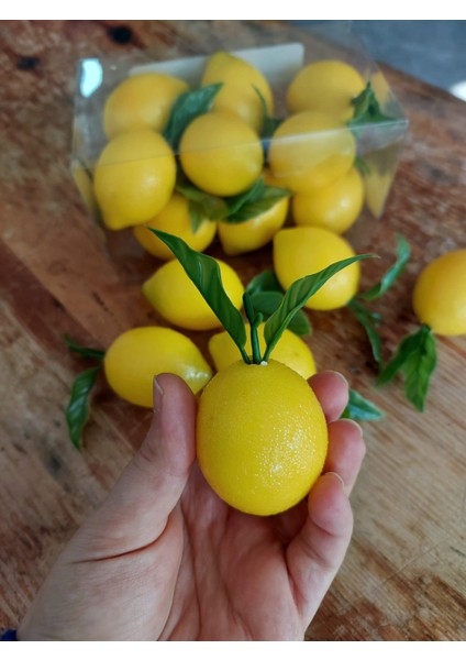 Yapay Meyve Limon 6 Adet Adet 6x4 cm , Dekor, Mutfak, Yapay Meyve, Limon, Yapay limon