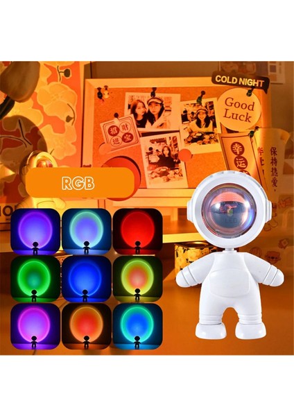 Astronot Gün Batımı Lamba Günbatımı Işıklı Sunset Lamba 360 Derece Dönebilen Ortam Işığı modelleri