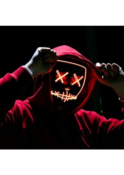 LED Işıklı Yanıp Sönen Renk Maskara Festivali Parti Parlayan Aydınlık Tasarım, Karanlık Ortamlarda fiyatları
