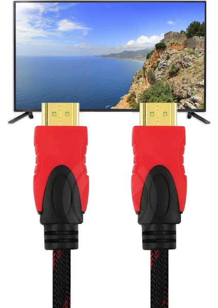 Bilgisayar Monitör Kablosu HDMI Kablosu 1.5mt Uzunluk Aşınmaz Kablo