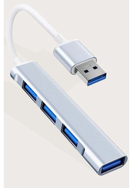 4 Port Hub Ultra Slim USB Hub 4lü USB Çoklayıcı Alimunyum Kasa Ultra Ince USB 3.0 Hub