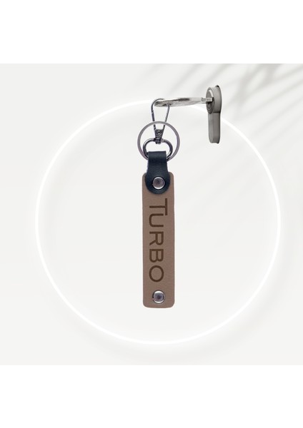 Turbo Yazı Desenli Kancalı Deri Anahtarlık, Ikili Set, Günlük Kullanım Anahtarlık Takım fiyatları