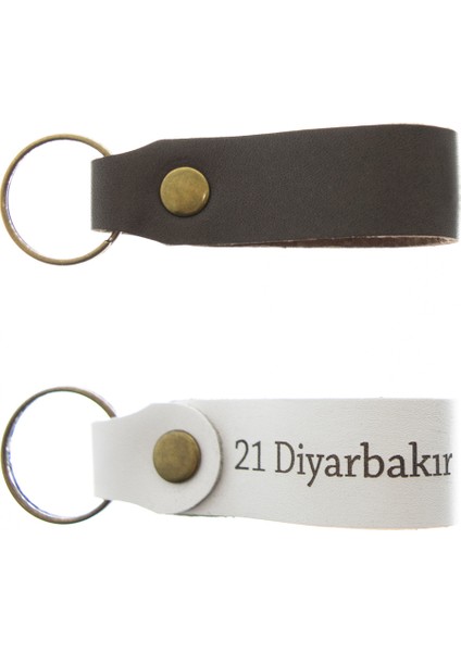 21 Diyarbakır Yazılı Ikili Set Deri Anahtarlık, Özel Günler Için En Iyi Hediye, Şehir Anahtarlığı fiyatları