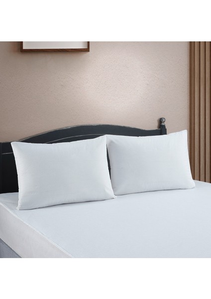 2 Adet Fermuarlı Yastık Koruyucu Alez Ter Sıvı Geçirmez 50 x 70 cm