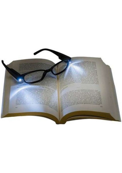2 LED Için Ayrı On/off Düğmesi. Camsız LED Reading Glasses LED Işıklı Kitap Okuma Gözlük1 Adet