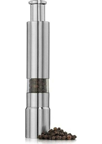 Karabiber Tuz Baharat Öğütücü Otomatik Basmalı Çelik Değirmen ( 2 Adet ) indirimleri