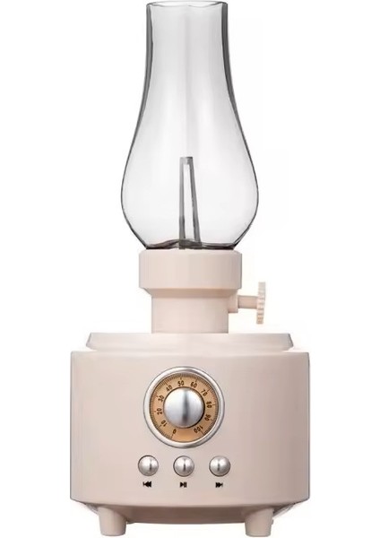 Nostaljik Retro Gaz Lambası Taşınabilir Bluetooth Hoparlör Çok Renkli USB Fm Radyo Aux Girişi