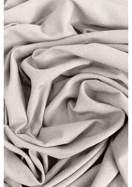 Krem Şık Doğal Keten Fon Perde - Tek Kanat ve Bağlama Koluyla Beraber fırsatları