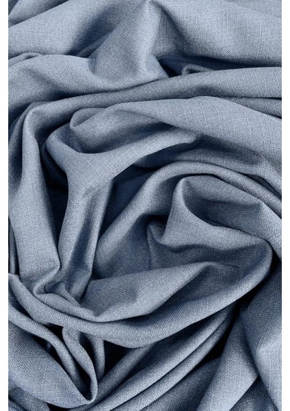 Indigo Şık Doğal Keten Fon Perde - Tek Kanat ve Bağlama Koluyla Beraber fırsatları