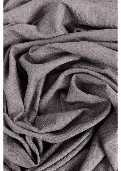 Açık Gri Şık Doğal Keten Fon Perde - Sık Pileli Tek Kanat + Bağlama Kolu fırsatları