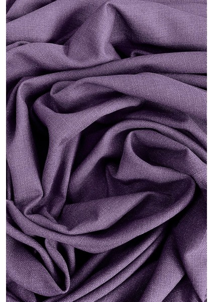 Mor Şık Doğal Keten Fon Perde - Tek Kanat ve Bağlama Koluyla Beraber fırsatları