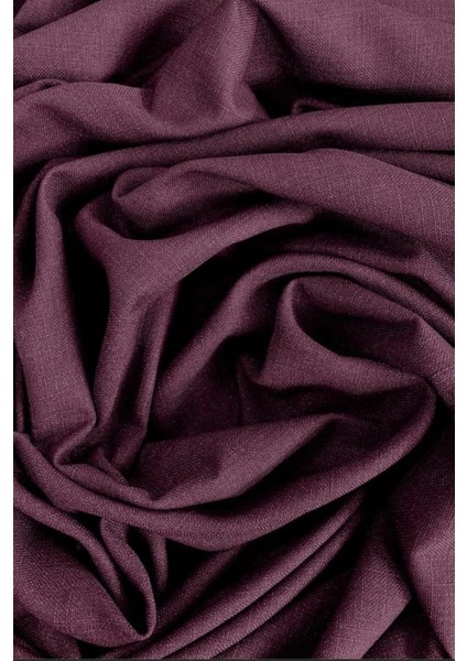 Vişne Şık Doğal Keten Fon Perde - Tek Kanat ve Bağlama Koluyla Beraber fırsatları