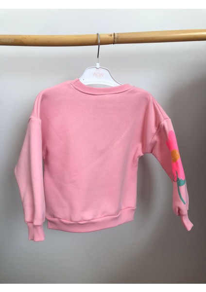 Kız Bebek ve Kız Çocuk Pembe Renkli Sweatshirt Modelleri Kız Çocuk Kazakları fiyatları
