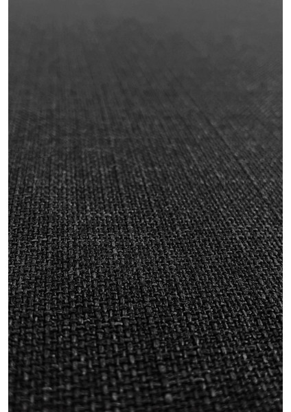 Siyah Şık Doğal Keten Fon Perde - Tek Kanat ve Bağlama Koluyla Beraber indirimleri