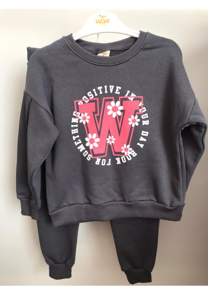 Kız Çocuk Alt-Üst Ikili Takım Kız Çocuk Antrasit Renkli Eşofman Takım fiyatları