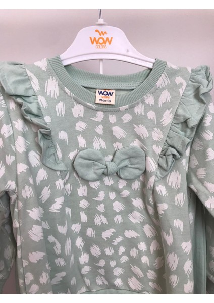 Su Yeşili Kız Çocuk Alt-Üst Ikili Takım Kız Çocuk Eşofman Takımı