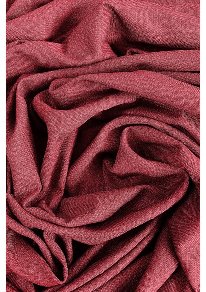 Bordo Şık Doğal Keten Fon Perde - Sık Pileli Tek Kanat + Bağlama Kolu fırsatları