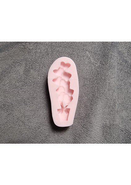 Kurdeleli Saksıda Kalpler Mini Kalp Silikon Kalıp K-1209, Kokulu Taş Sabun Alçı Mum Kalıbı modelleri