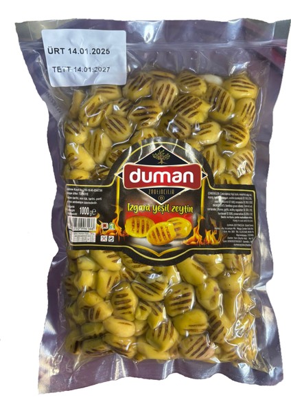 Izgara Yeşil Zeytin Vakum 1 kg